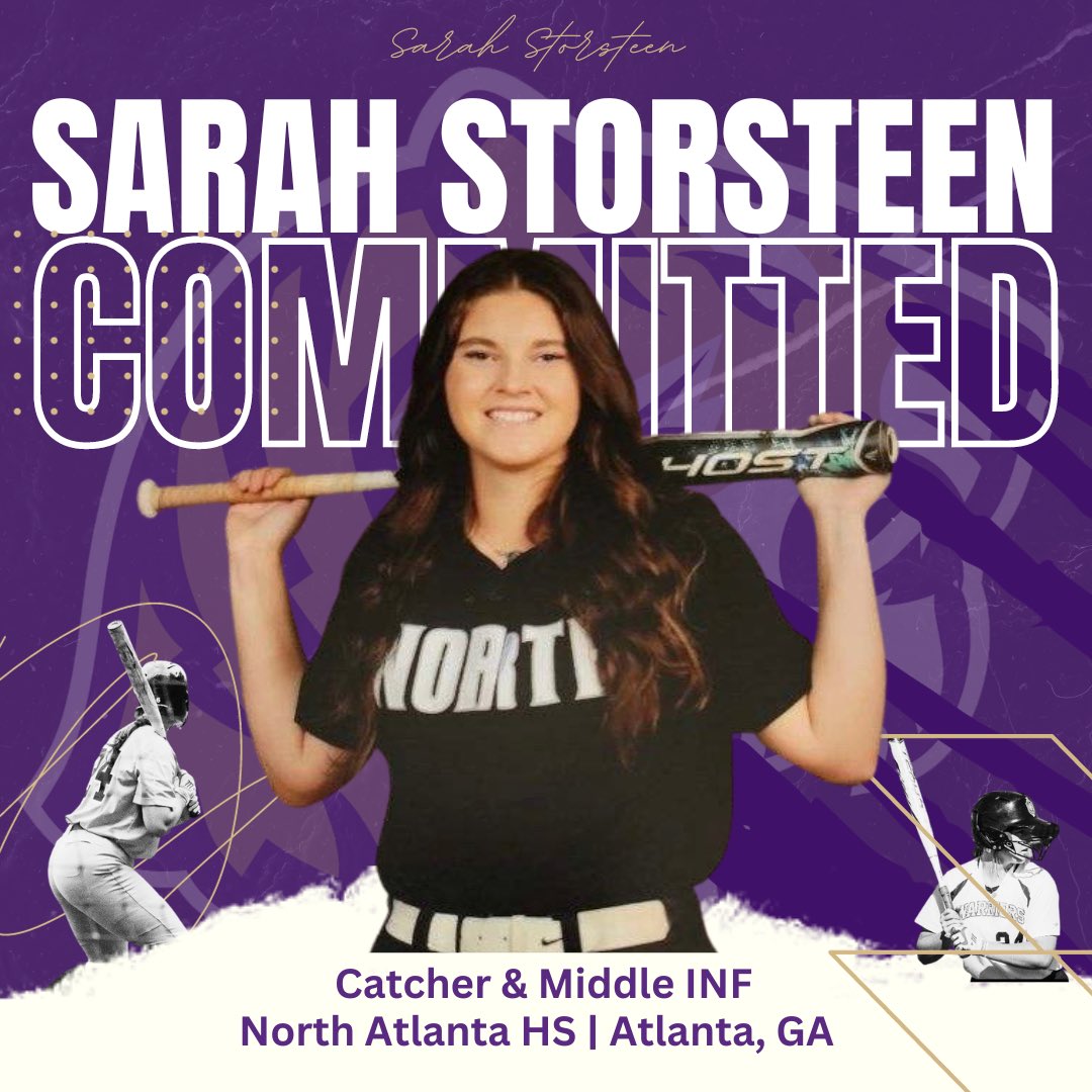 SoftballSewanee's tweet photo. Commitment Alert!🚨 
Sarah Storsteen is a catcher &amp; middle infielder coming from Atlanta, GA &amp; will be joining the team in January ‘24!
Swiped for her super 6 questions🥎 #weoverme https://t.co/MFw0OvxIwV