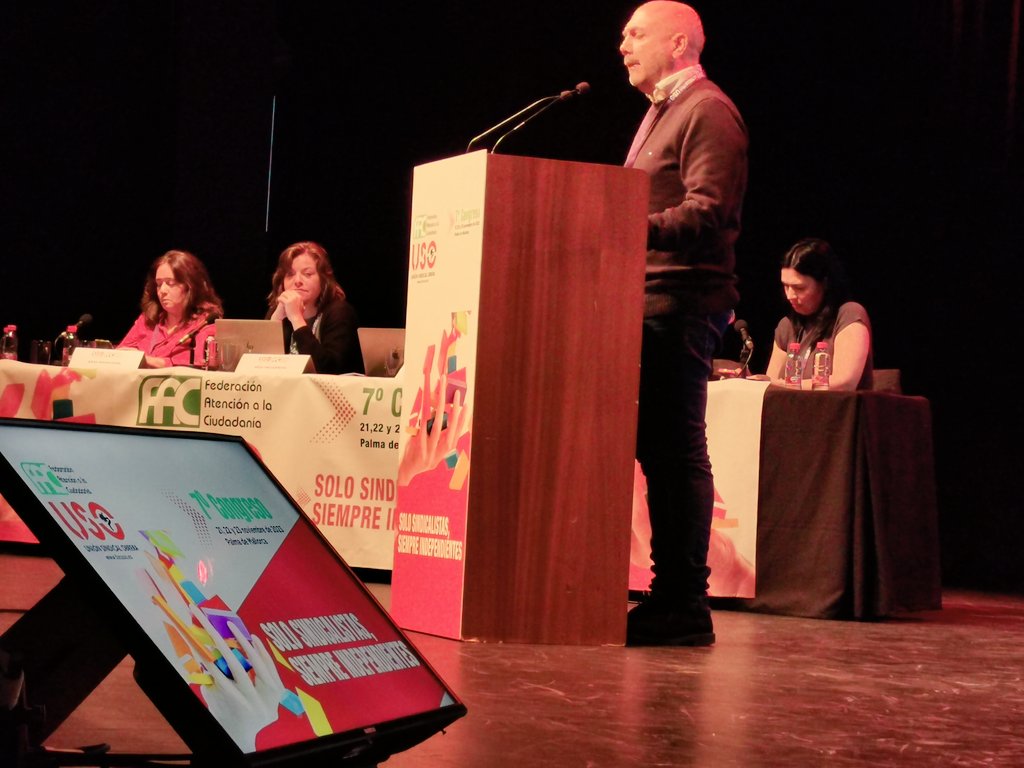 Interviene ahora Pedro Ayllon, Secretario General de USO Industria <a href="/SindicatoUSO/">Confederación USO</a> <a href="/FedIndUSO/">USO industria</a>