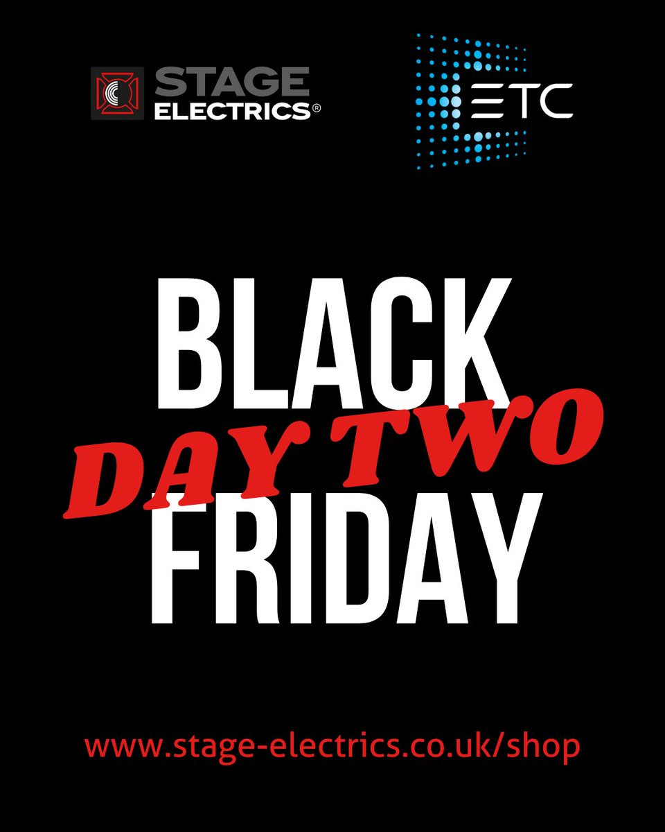stage_electrics's tweet photo. 🌟 BLACK FRIDAY DEAL ALERT! 🌟- DAY 2

Dive into the mesmerizing world of ETC SolaPix, with deals on the SolaPix 7 and 19.

https://t.co/qhDz0XDTXR

#StageElectrics #wemakeperformancepossible #BlackFriday #lighting #ETC #ETCdiscounts #HighEnd #lightingdiscounts https://t.co/SxZfpP9We0