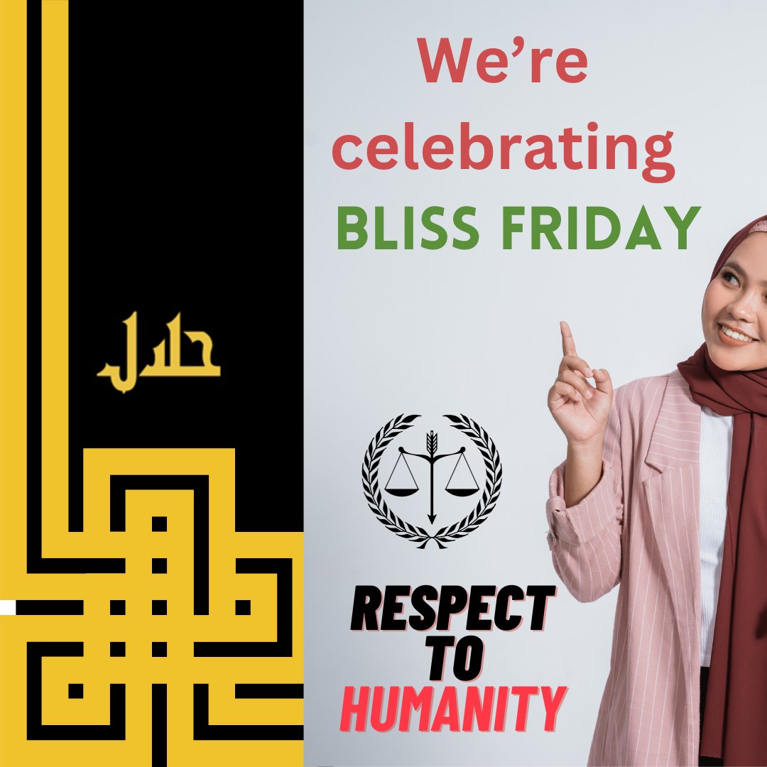 Assalamualaikum
We are campaigning for social justice in humanity. Support our cause by shopping any merchandise halalcommerce.co  shop small, Say YES to BLISS FRIDAY. Support local business we are grateful to be living till Friday.
