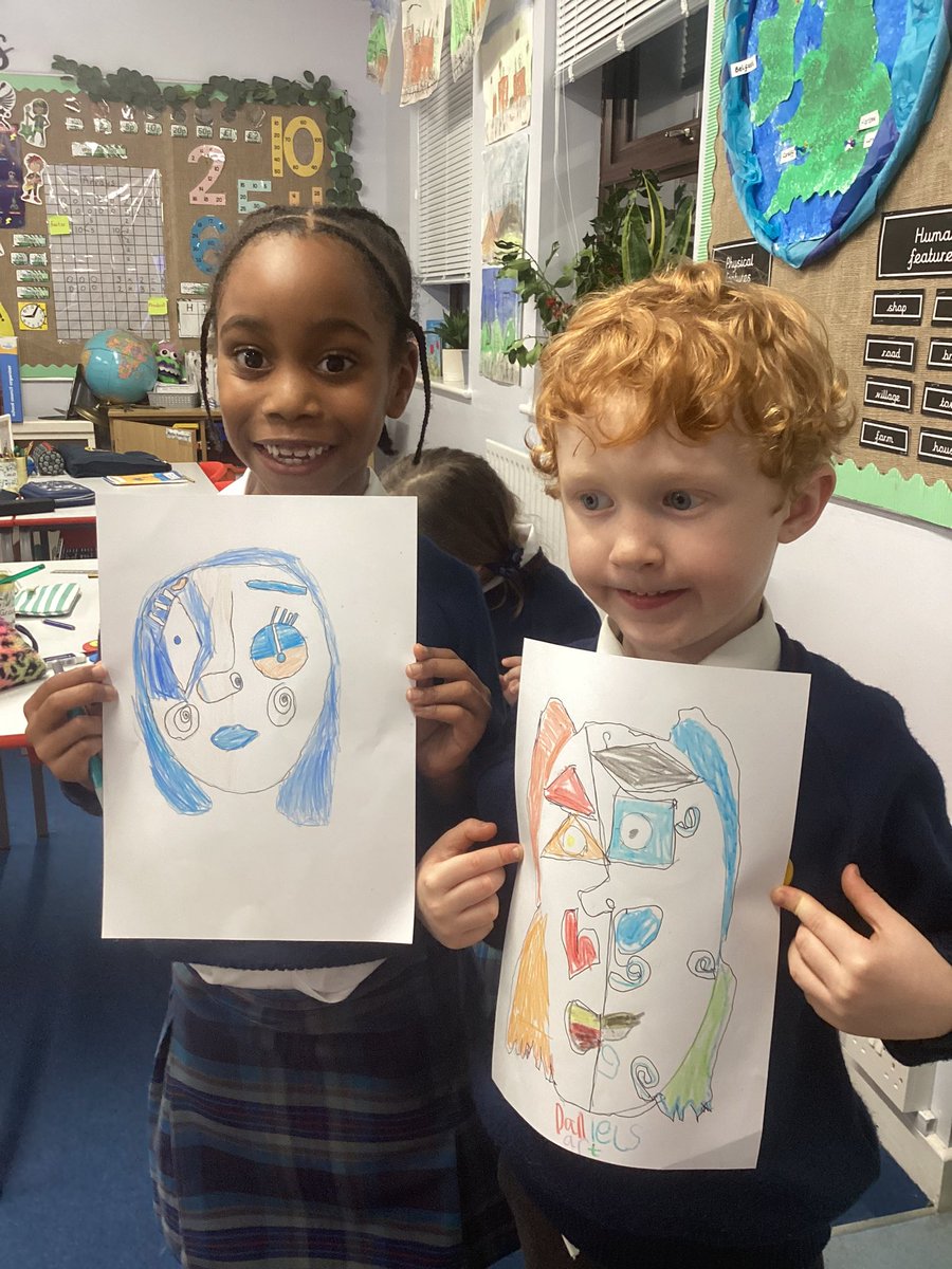 StNicksLower's tweet photo. Taking inspiration from Picasso, Lower School art club created self portraits using warm and cool colours.
#StNicksInspiration
#StNicksArtCrafts
#StNicksLower https://t.co/jzWcyXWu6B