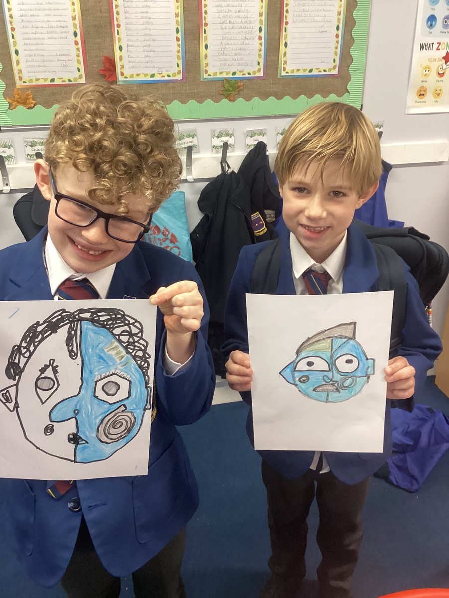 StNicksLower's tweet photo. Taking inspiration from Picasso, Lower School art club created self portraits using warm and cool colours.
#StNicksInspiration
#StNicksArtCrafts
#StNicksLower https://t.co/jzWcyXWu6B