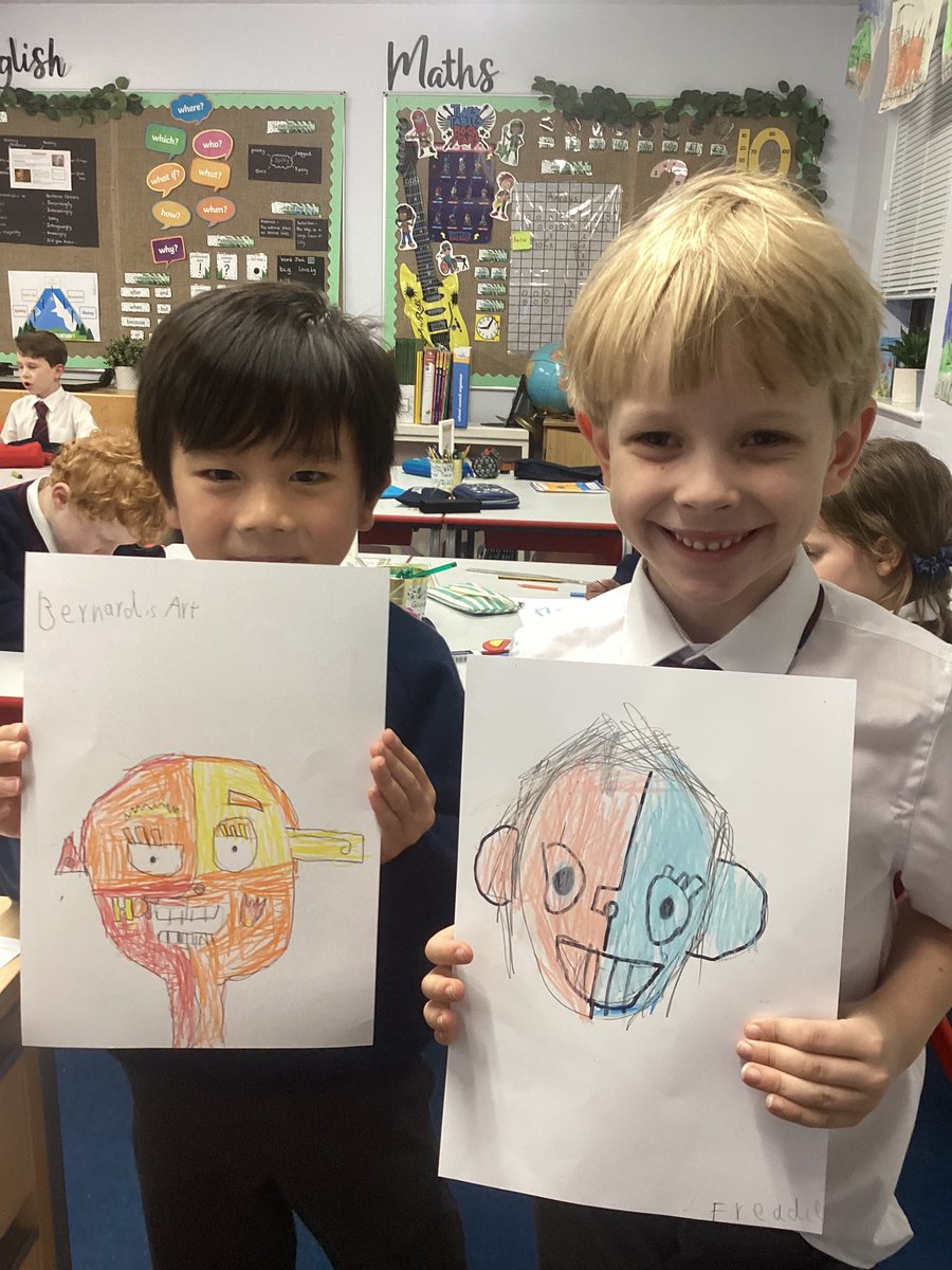StNicksLower's tweet photo. Taking inspiration from Picasso, Lower School art club created self portraits using warm and cool colours.
#StNicksInspiration
#StNicksArtCrafts
#StNicksLower https://t.co/jzWcyXWu6B
