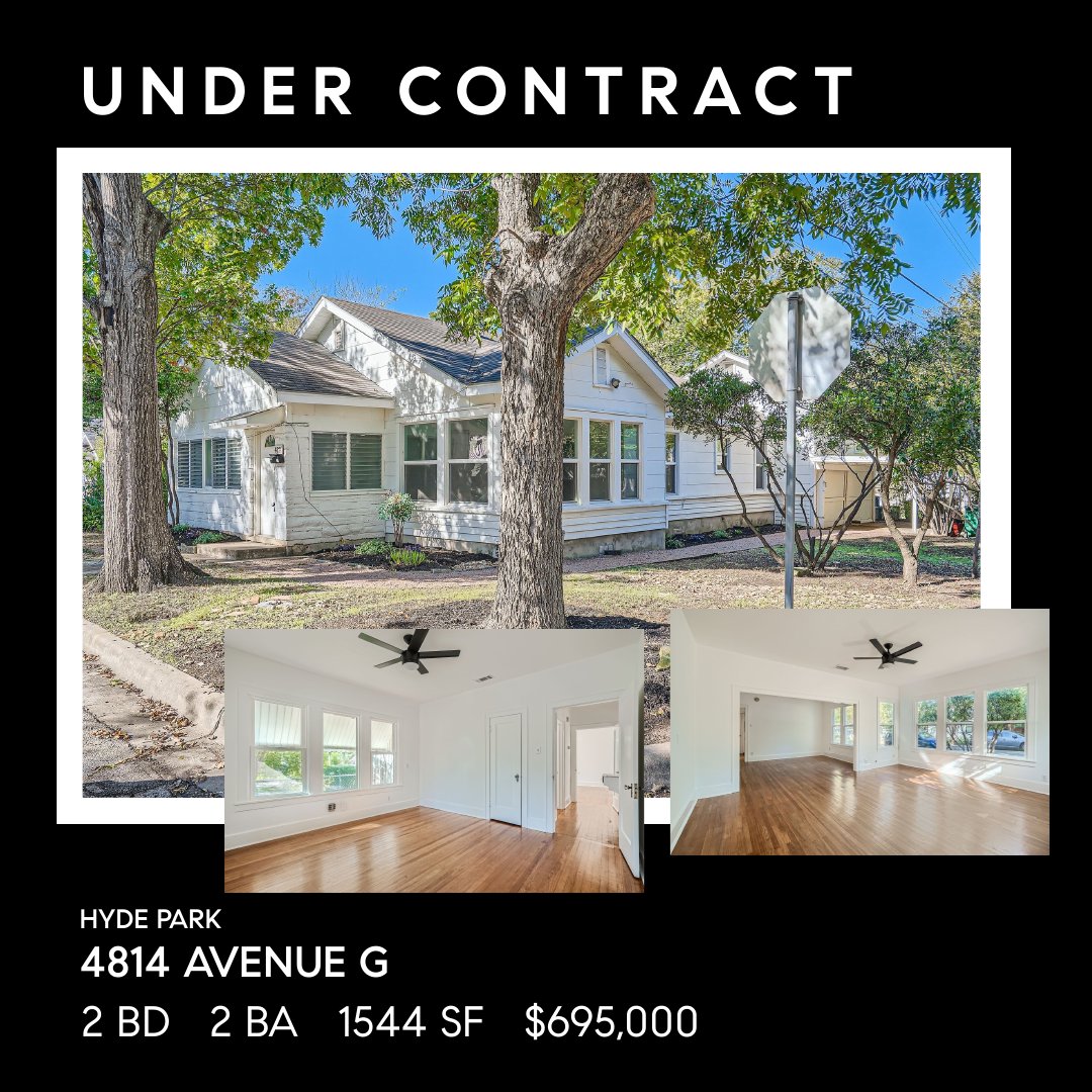 DelgadoCarol's tweet image. This charming property is finally UNDER CONTRACT! 
📍 4814 Avenue G, Austin, Texas 78751

#delgadohomegroup #undercontract #compassrealestate #realestate #realtor