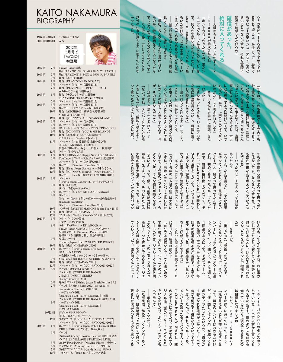 Ⓜ️ ²⁰²⁴ ⁰¹ 10000字ロングインタビュー 中村海人