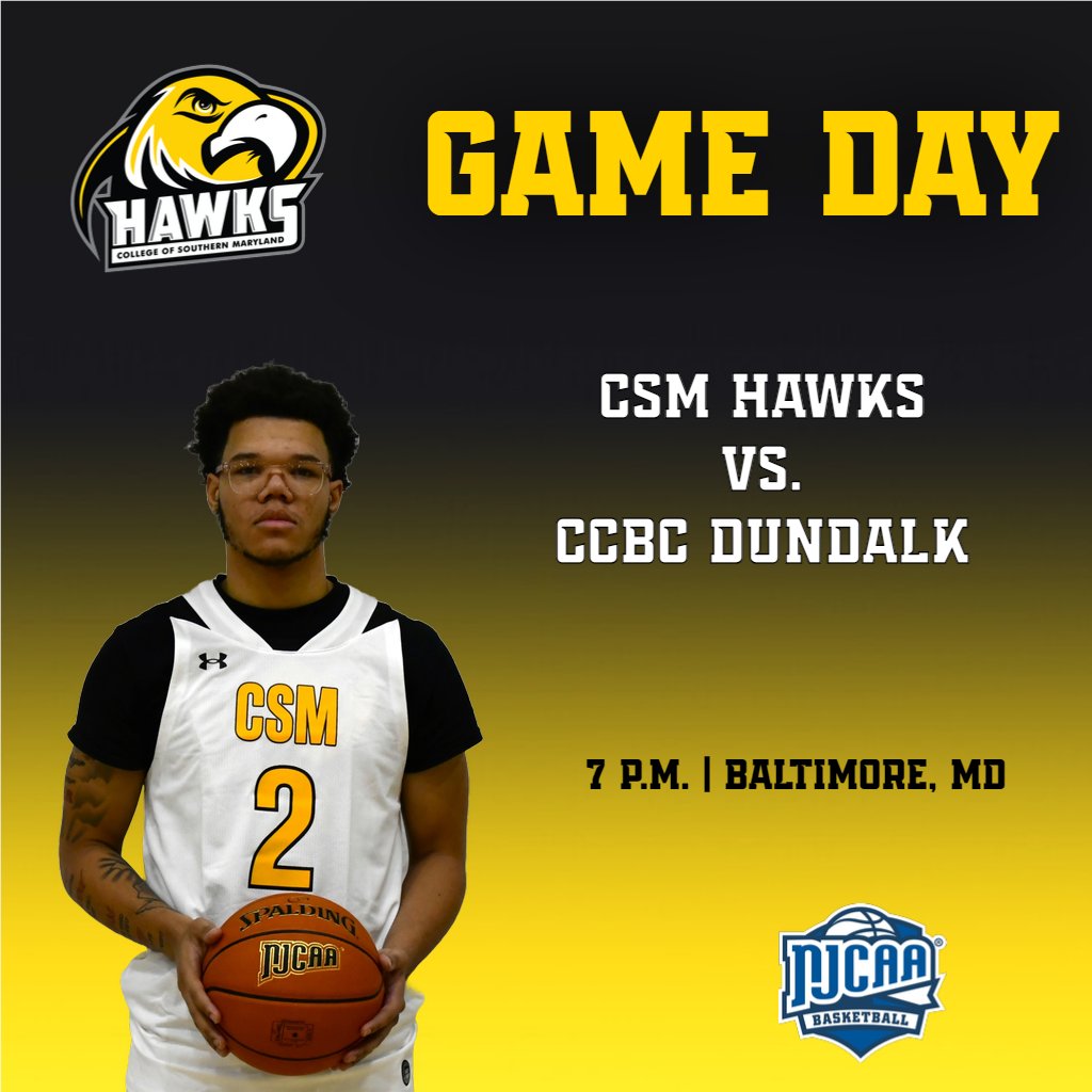 CSMHawksATH's tweet photo. #CSMHawksMBB Game Day!
π CCBC Dundalk Lions
π 7 p.m.
π Baltimore, Md.
π https://t.co/004JtDXmIj
πΉ https://t.co/Ubu1GHErSp https://t.co/SF6E3YdBU1