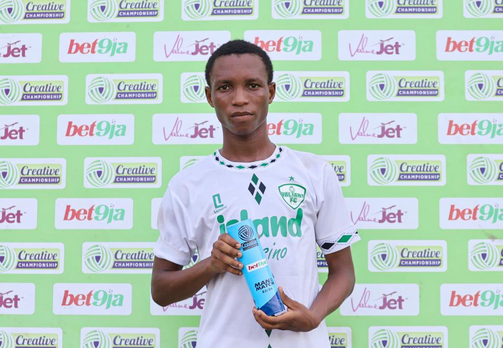 TCC_League's tweet photo. Man of the match 

Abdulquadri Ahmed (Valiant)

#VALESC #TCCLeague24 https://t.co/95tx5efgKb