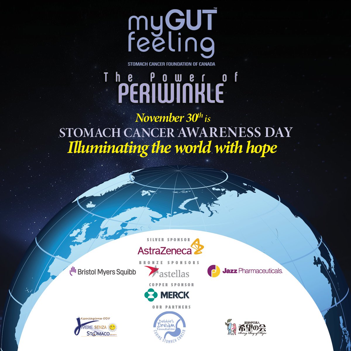 mygutfeelingca's tweet photo. November 30th is #StomachCancerAwarenessDay! 💜 And we're painting the world periwinkle to continue to shine a light! With more than 160+ landmarks being lit snap some pics and tag #PowerOfPeriwinkle. More info: https://t.co/okkAj1jyTr
@StomachCancer_ https://t.co/mGwVMPeWsh