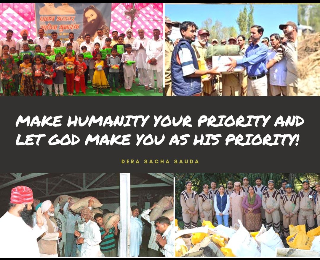 Kavya47885152's tweet photo. Millions of Dera Sacha Sauda followers selflessly take a step forward to eradicate  evils from society,doing 159 welfare works for the sake of Humanity with Guidance of #RamRahim jiwho initiated cleanliness tasks,blood donate,food banks,cloth bank, DEATH,SEED,FLAME etc campaigns https://t.co/YXHMXP50EK