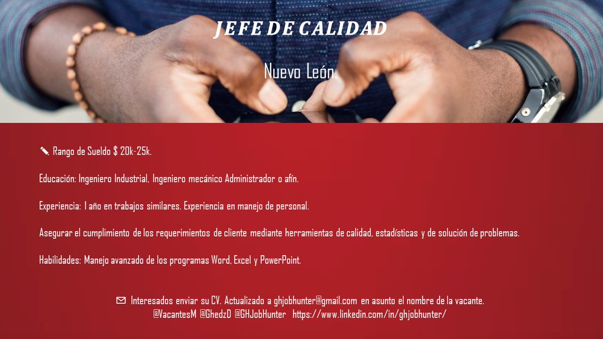 GhedzD's tweet photo. #calidad 
.
.
.
#VacantesM #ghjobhunter #monterrey #méxico #OpenToWork #psicologíapositiva #redessociales #empleo #recursoshumanosmexico #trabajosihay #oportunidadlaboral #liderazgo #trabajo #autoservicio #jorbadalaboral #ventas https://t.co/QW2o4raRZr