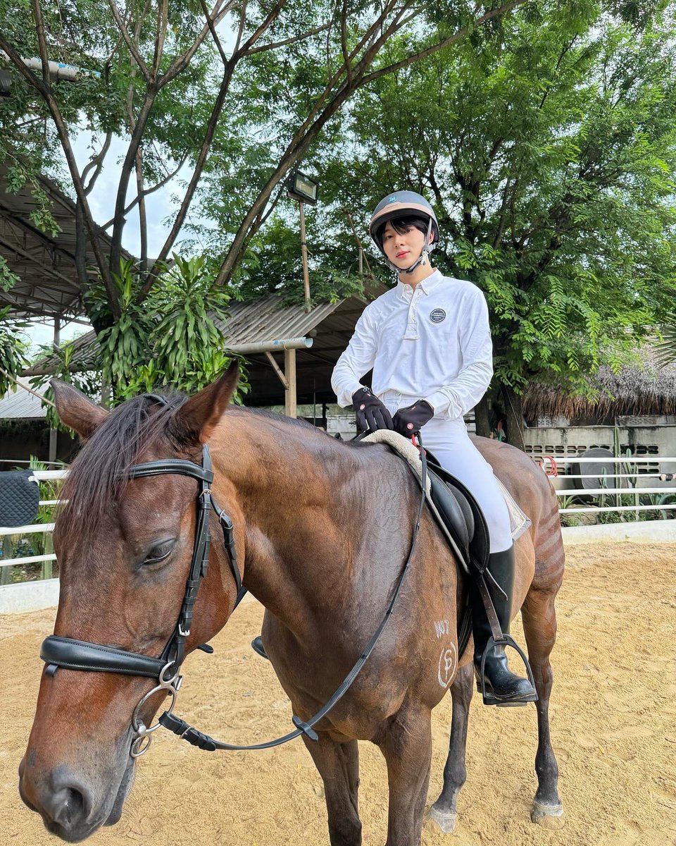 CwrNew's tweet photo. Giddy up! 😜
#VlogZeeNuNew3YrsPartner https://t.co/A2k51NbCSM