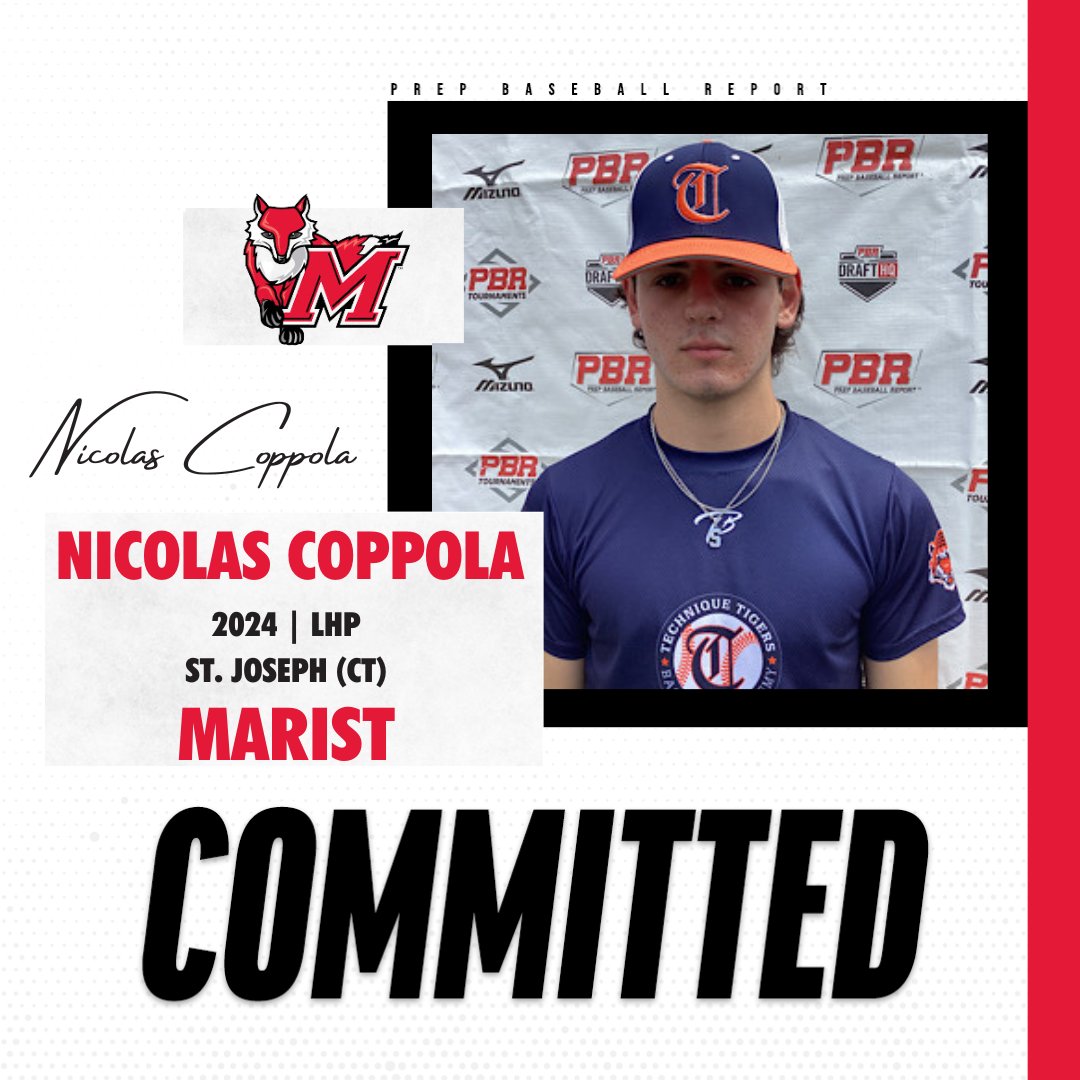 👏 Congratulations to <a href="/nick5coppola/">Nick Coppola</a> on his commitment to <a href="/Marist_BSB/">Marist Baseball</a>!

🔗 Check out Nicolas Coppola's PBR Profile Here ➡️ prepbaseballreport.com/profiles/CT/Ni…

#BeSeen #PBRNewEngland #PBRConnecticut