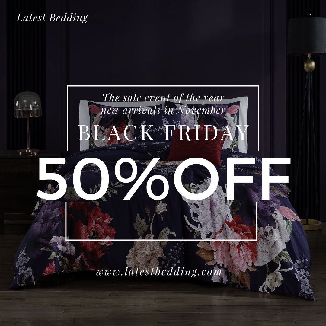 Black Friday upto 50% Off on all products - New Arrivals in November 2023

latestbedding.com

#BlackFridaySale #BlackFriday2022 #CyberWeekDeals
 #HolidayGiftGuide #NewArrivals #NovemberNewIn #ChristmasGifts #ChristmasCameEarly #LastMinuteGifts #EndOfYearDeals