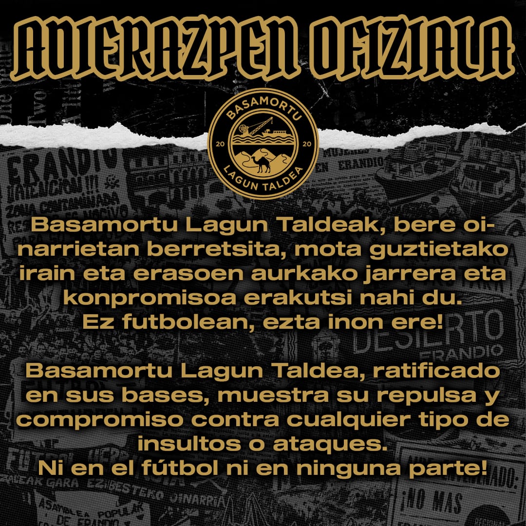 Basamortutik edozein erasoren aurka gaude!