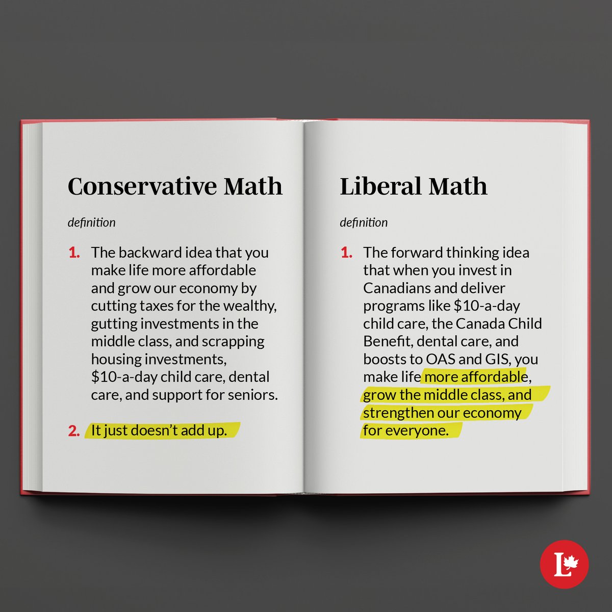 liberal_party's tweet photo. While Pierre Poilievre continues to push for cuts that would gut the middle class, we’ll keep our focus on you – on making life more affordable, investing in our communities, and building an economy that works for everyone. https://t.co/db7LaFMlXB