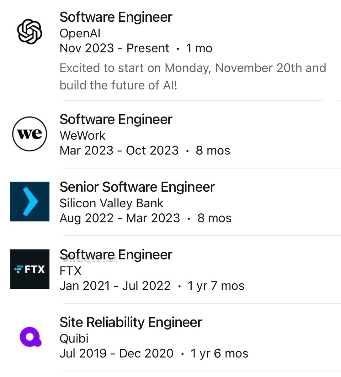 TrungTPhan's tweet image. This is officially the wildest Linkedin work history in the history of work histories