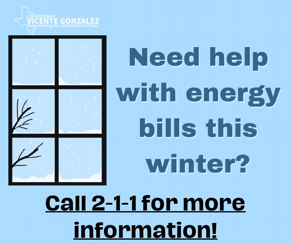 The Low-Income Home Energy Assistance Program (LIHEAP) from @HHSgov helps South Texans pay their energy bills. Want to find out if you qualify? Call 2-1-1 for more information.