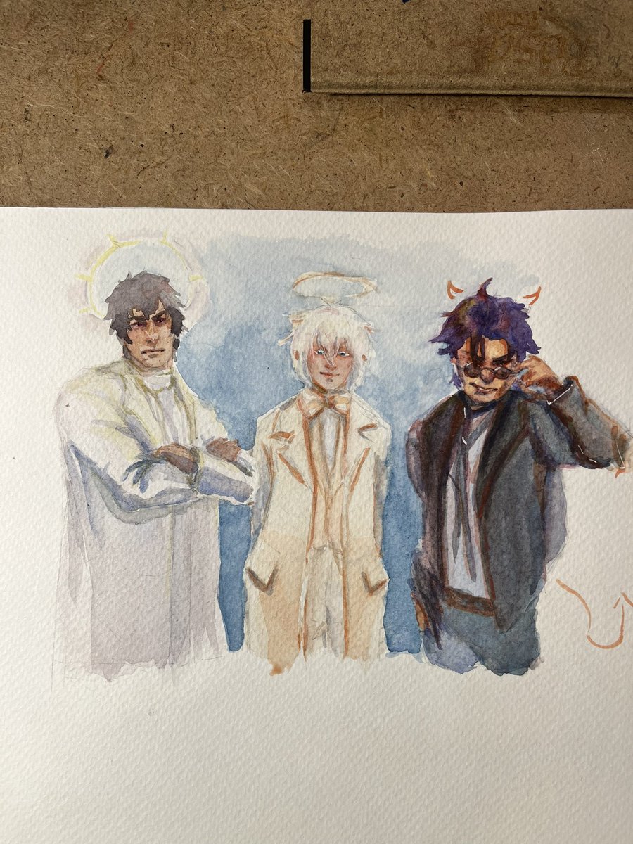 #gureshinweek2023

AU

Good (lie) Omens via fucking archangel Kureto👌