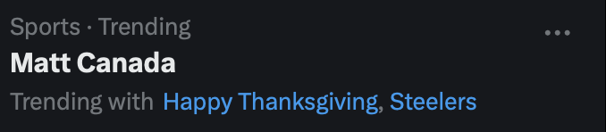 Twitter trending right now...