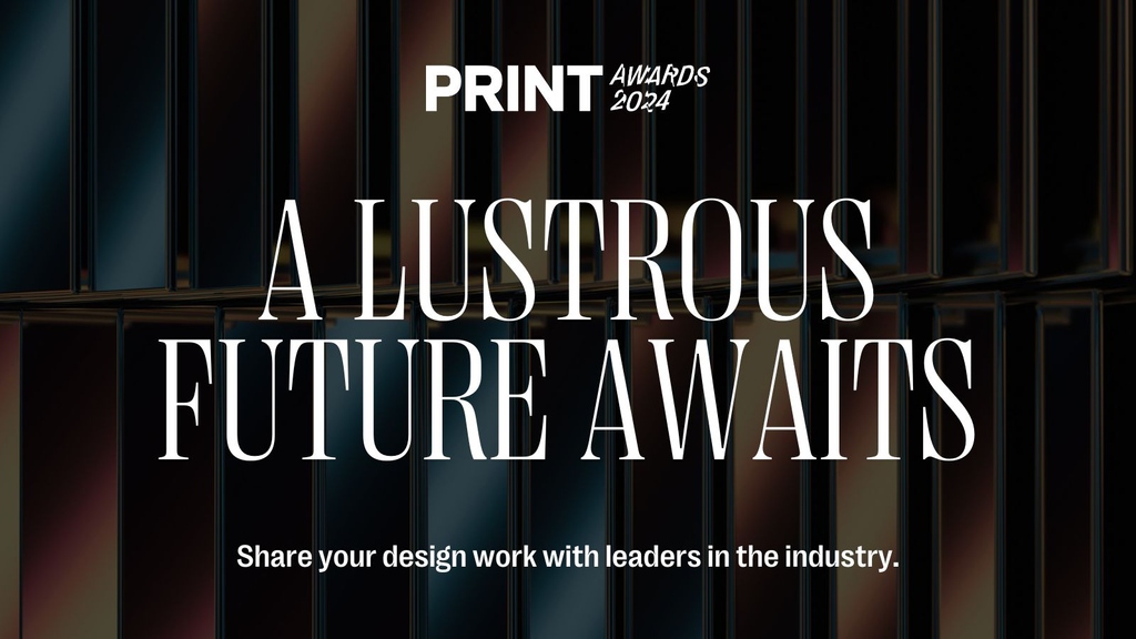 printmag's tweet photo. A #lustrous future awaits ✨
More than ever before, #designers hold the keys to how we interact, communicate, and inspire change.
Enter your work in the 2024 PRINT #Awards to show the world and your #peers what #greatdesign can accomplish.
Learn more at https://t.co/uclXISVuwQ https://t.co/KA56Xes5Gn