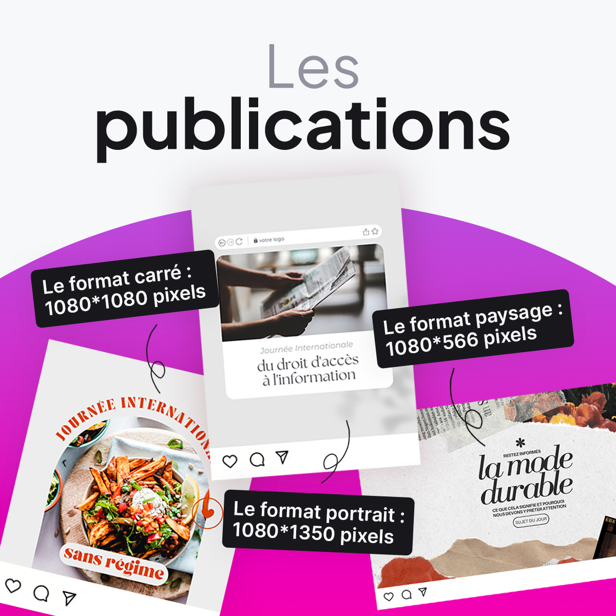TookanoApp's tweet photo. Quand on crée une publication sur Instagram, trouver les bonnes dimensions peut vite devenir un casse-tête entre les carrousels, reels, stories... 😫

Tookano vous propose prochainement des centaines d'idées de publications sans vous soucier du format à adapter ! 🎨 https://t.co/rpQK8tWLeR