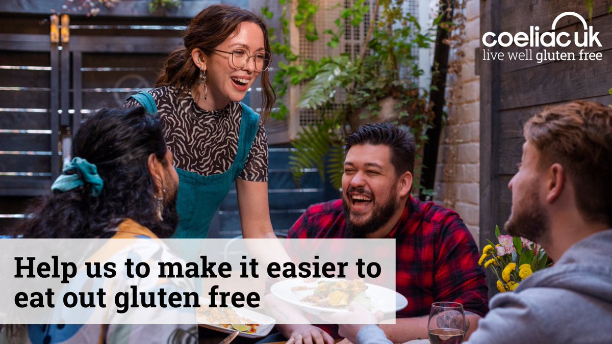 Coeliac_UK's tweet photo. Food safety is one of our key pillars as a charity and we want to hear your experiences to be able to make it easier to eat out gluten free!​
​
Share your experiences of eating out by completing our survey - it should take no more than 15 minutes and you could win £50 Love2Shop vouchers.  ​
​
Survey and prize draw open until 10am,  November 27. Over 18s only. ​
​
Thank you again for your help and support, you can complete the survey here: https://t.co/yvopYtRE2O

#EatingOut #FoodSafety #ShareYourExperience #GlutenFreeDining #GlutenFreeRestaurants #Restaurants #GlutenFreeFood