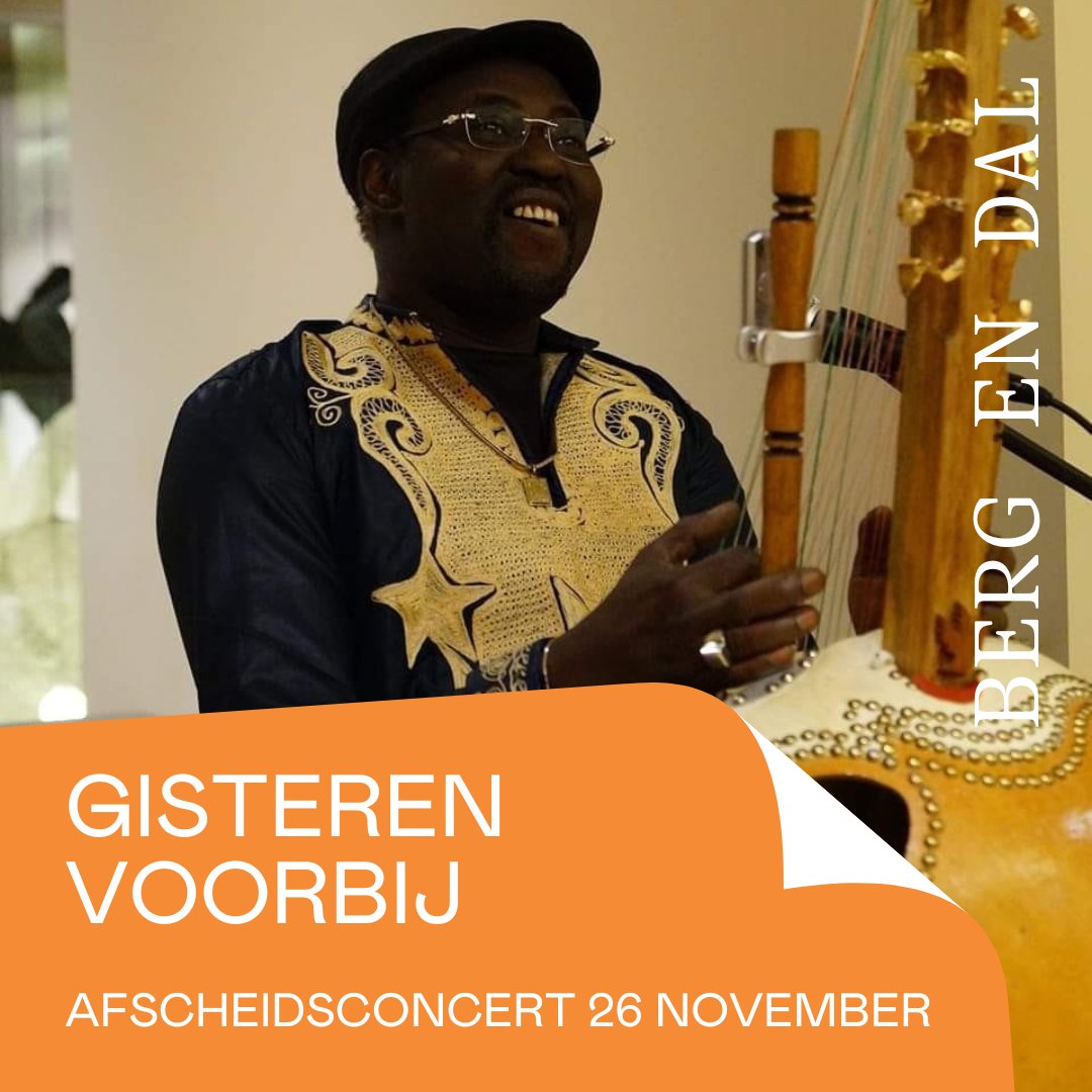 AFSCHEIDSCONCERT| Wereldmuseum Berg en Dal (voorheen Afrika Museum) organiseert een afsluitend concert van Lamin Kuyateh. Voor deze Nijmeegse muzikant voelt het museum als een thuis. Hij zal vormgeven aan een moment van samenzijn voor we de deuren sluiten: bergendal.wereldmuseum.nl/nl/zien-en-doe…