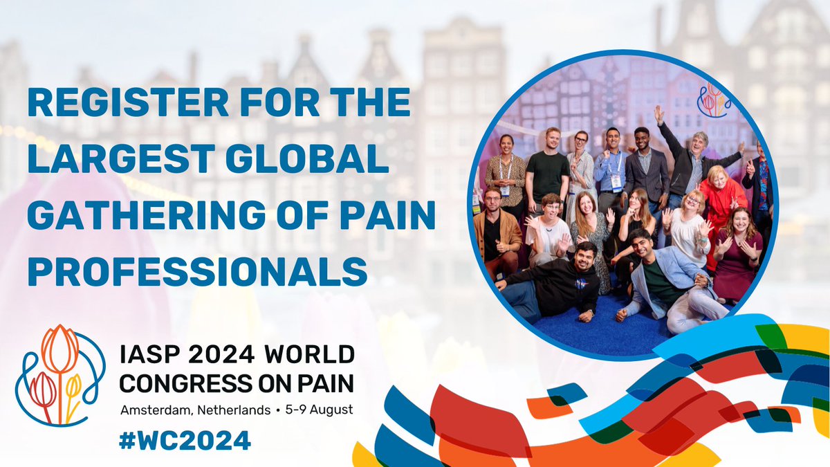 IASPpain's tweet photo. Register for the 2024 World Congress on Pain to experience a world-class lineup of speakers, cutting-edge research, and insights from leading experts in the field of pain. https://t.co/yn8mdLcb8C #WC2024 https://t.co/T1bHr1KGNo