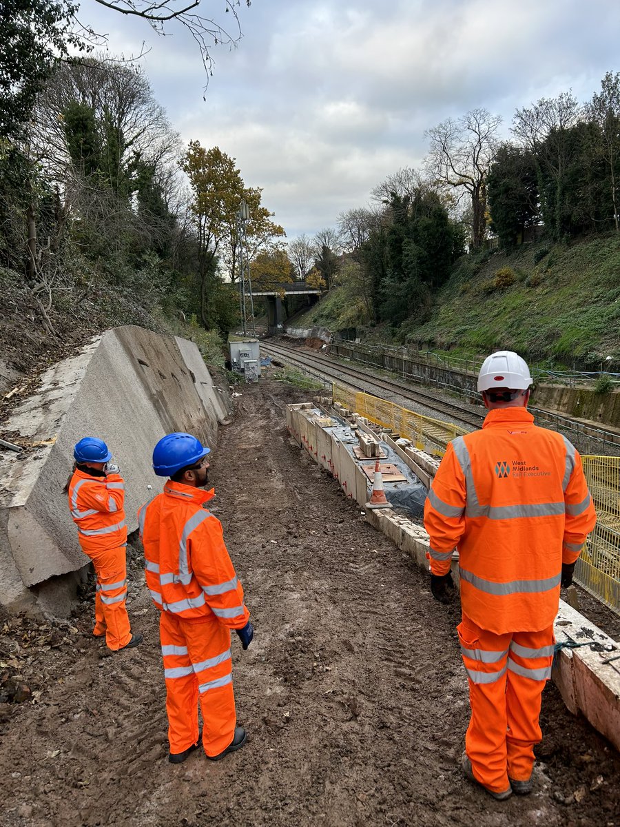 gardensinboots's tweet photo. With fellow Cllrs @cummins23 & @marylockelabour Checking out progress at the three Camp Hill line stations at the invitation of @VolkerFitzUK & @WMRailExecutive #moseley #kingsheath #pineappleroad https://t.co/3OW36606vO