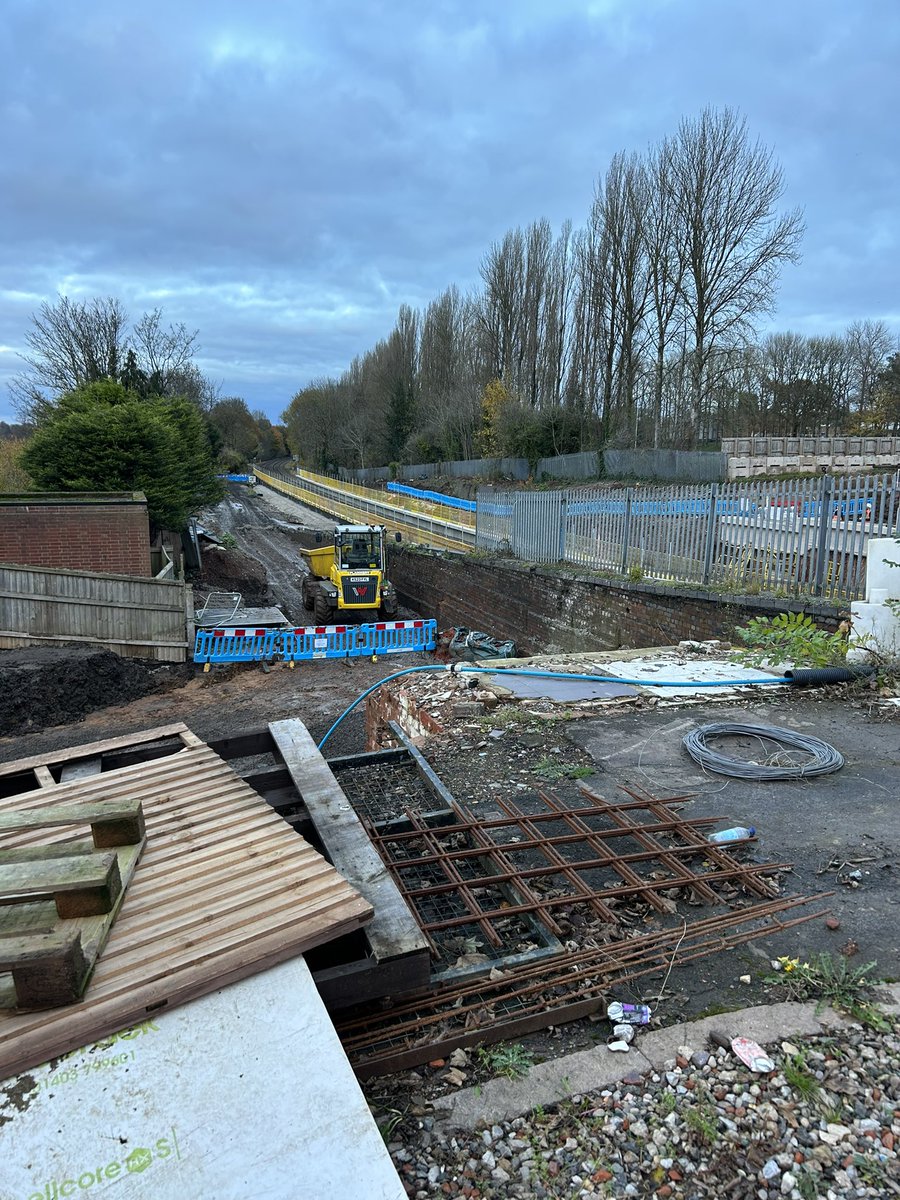 gardensinboots's tweet photo. With fellow Cllrs @cummins23 & @marylockelabour Checking out progress at the three Camp Hill line stations at the invitation of @VolkerFitzUK & @WMRailExecutive #moseley #kingsheath #pineappleroad https://t.co/3OW36606vO
