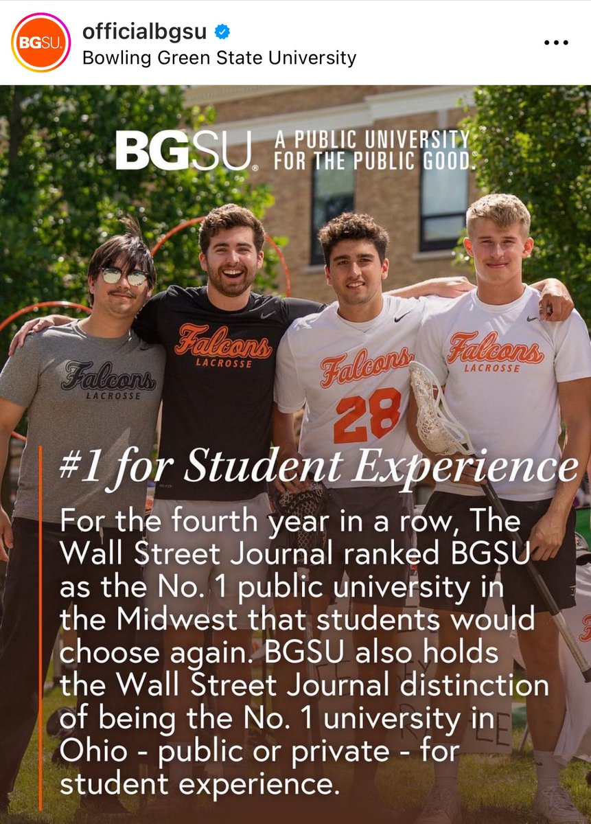 VarsityLacrosse's tweet photo. Some players from @bgsulacrosse were featured in a post from the school’s official Instagram https://t.co/mdOyjao2C5