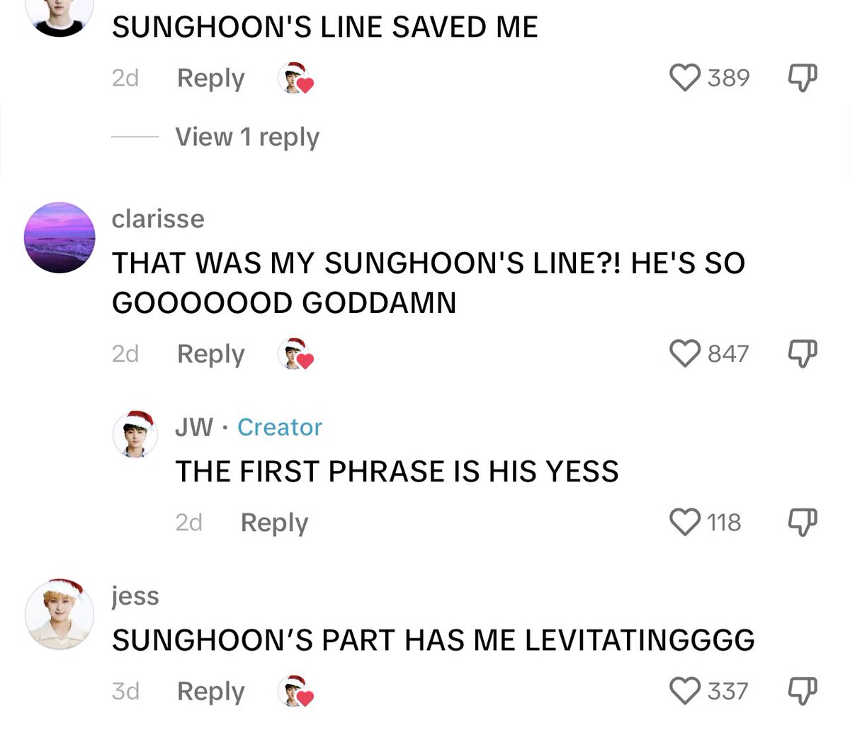 prodshn's tweet photo. been stumbling upon videos of sweet venom english ver. and i’m living for the compliments for sunghoon and fans obsessing over that certain line of his “i would give up heaven if i had to”. i understand y’all 🫠 https://t.co/db3miSEQyg