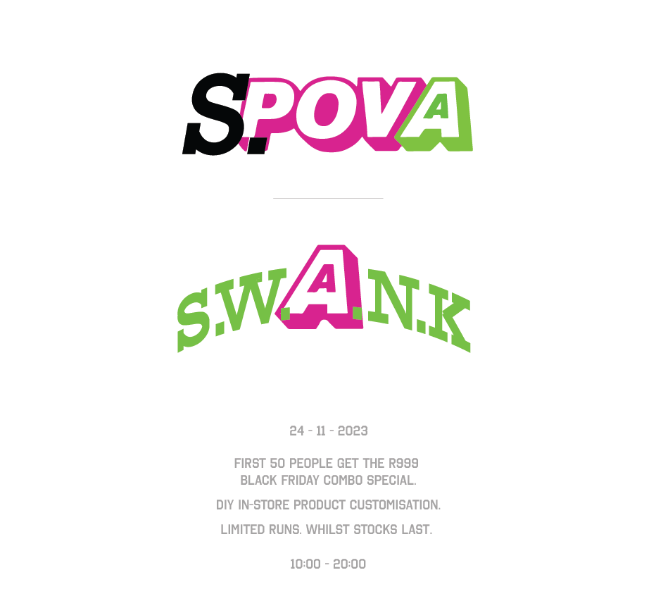 SWANK_JOZI's tweet photo. SPOVA  |  S.W.A.N.K
Featuring Long Sleeved Graphic T-shirts, Mugs and Tote bags.

Dropping Friday  24 - 11 - 2023.

The First 50 people get the R999 BLACK FRIDAY Combo Deal.

LIMITED RUNS. WHILST STOCKS LAST. FIRST COME FIRST SERVE.

Doors open at 10:00 - 20:00 https://t.co/mSwHhT0O6a