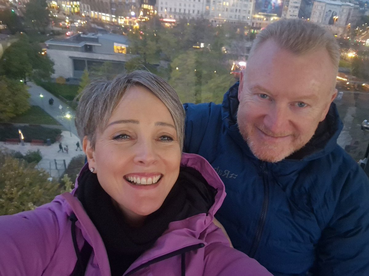 Flying high at 50 in #Budapest Thanks for all the lovely birthday wishes xx 🎡🥳🎁🎂🎡