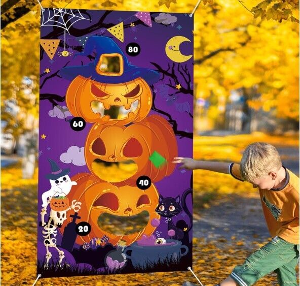 Halloween Games forAdults Teenager Kids Party4 Bean Bags for Fall Games-54x29inc order.sale/CnLn