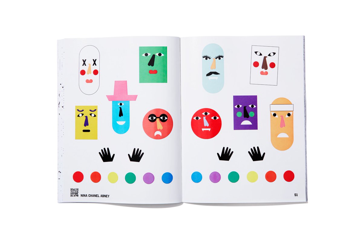 Check out our fantastic sticker page spread by Nina Chanel Abney, featured in #BetweenTheLines Vol. 9 Coloring Book 😍These vibrant, animated characters are inspired by “FUN #1”-Abney’s project for @nychealthsystems Elmhurst’s Pediatric Ambulatory Clinic - a favorite to date!