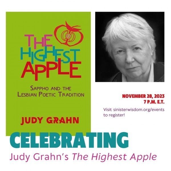 Join us as we launch a new edition of Judy Grahn’s landmark lesbian literary history! This event will feature Judy and six contemporary writers responding to her work. -Alyse #lesbian #lesbianliterature #judygrahn