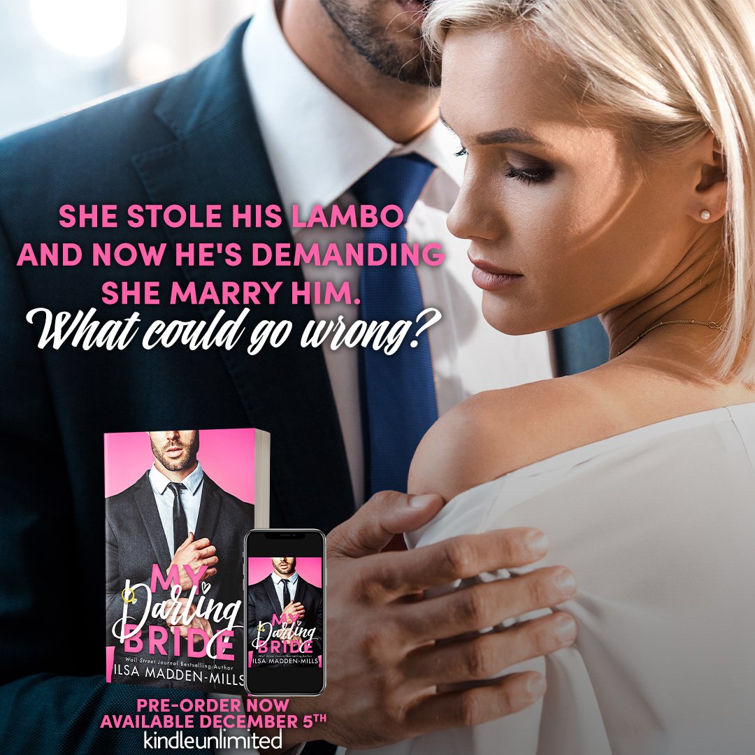 My Darling Bride by Ilsa Madden-Mills is releasing December 5, 2023!

Preorder today on Amazon!

mybook.to/mdb

Goodreads: bit.ly/3R4d1tw

#MyDarlingBride #ComingSoon #PreOrderNow #IlsaMaddenMills #RomanticComedy #SpicyBooks   #GreysPromo