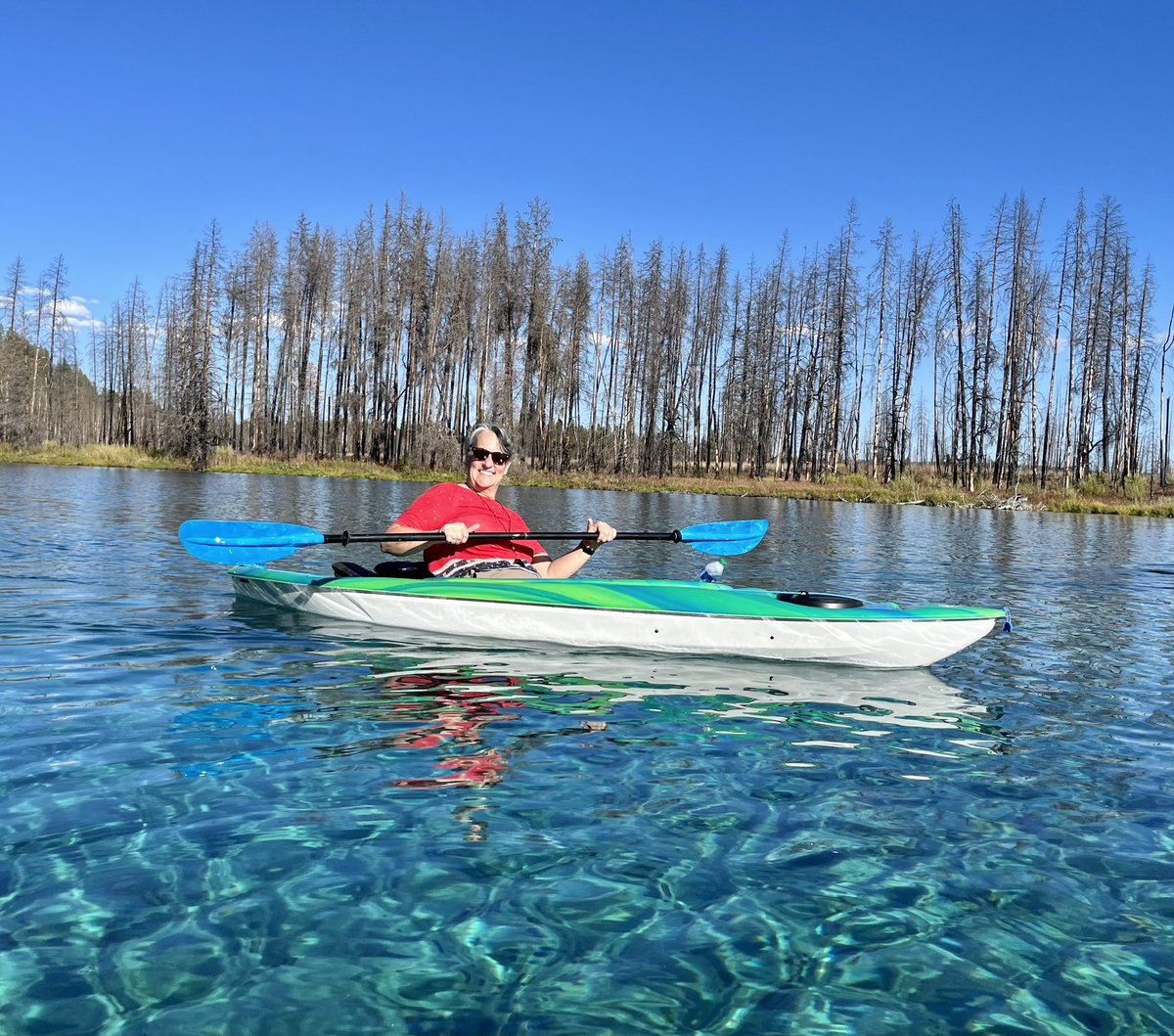 #PeakersTryNewThings 💪 “I had never kayaked before, and at first thought about doing a tandem kayak with my husband… then I remembered I use a rower every week and Peakers try new things! So, I did it and LOVED IT!” — Cretia 🛶 🙌🌊 #MPC2023 #MPC #MyPeakChallenge #SamHeughan