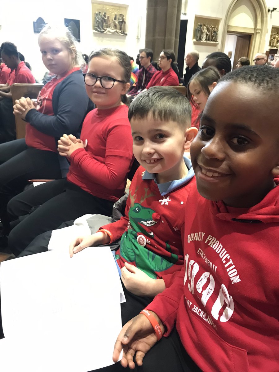 StPaulsB38's tweet photo. Today, some pupils joined with other Lumen Christi schools to celebrate Mass at St Chad’s in honour of #redwednesday. We attended Mass for those who cannot due to persecution. We were a voice for the voiceless. ✝️🙏🏼❤️ #breakthesilence #bethevoice #bethechange #standupforchrist https://t.co/RvyqPPNcwH