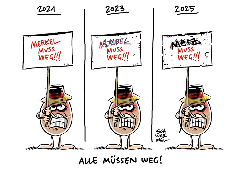 TSchwarwel's tweet photo. „Haushaltskrise der Ampelregierung:
CSU-Chef Söder erneuert Angebot für Große Koalition“
#AmpelMussWeg #GroKo #Schuldenbremse #schwarwel https://t.co/VhoxJoBZhp