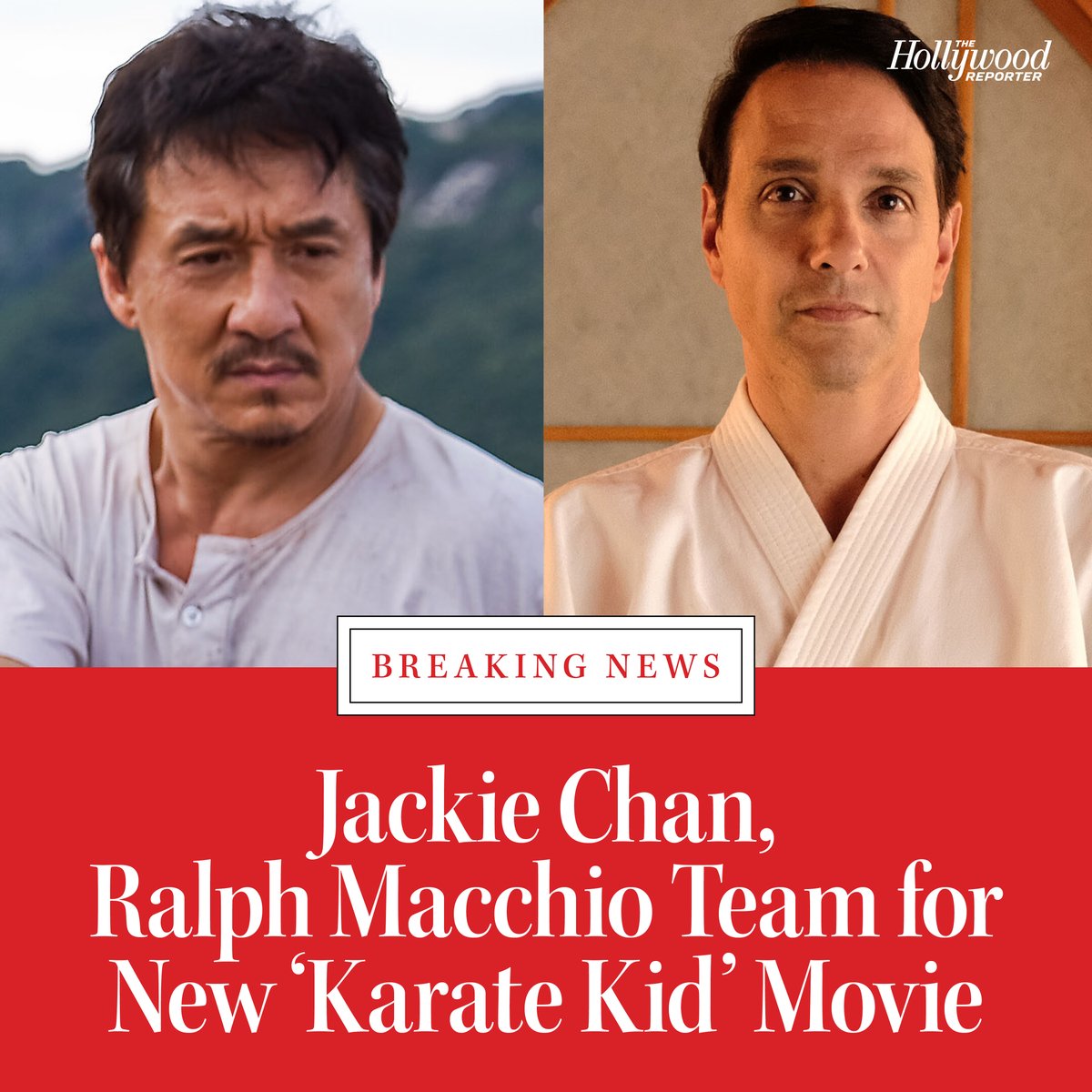 Jackie Chan and Ralph Macchio, both of whom starred in 'Karate Kid' movies decades apart, are set to reprise their popular characters in Sony Pictures’ latest installment of the iconic coming-of-age martial arts franchise thr.cm/qIsEblW