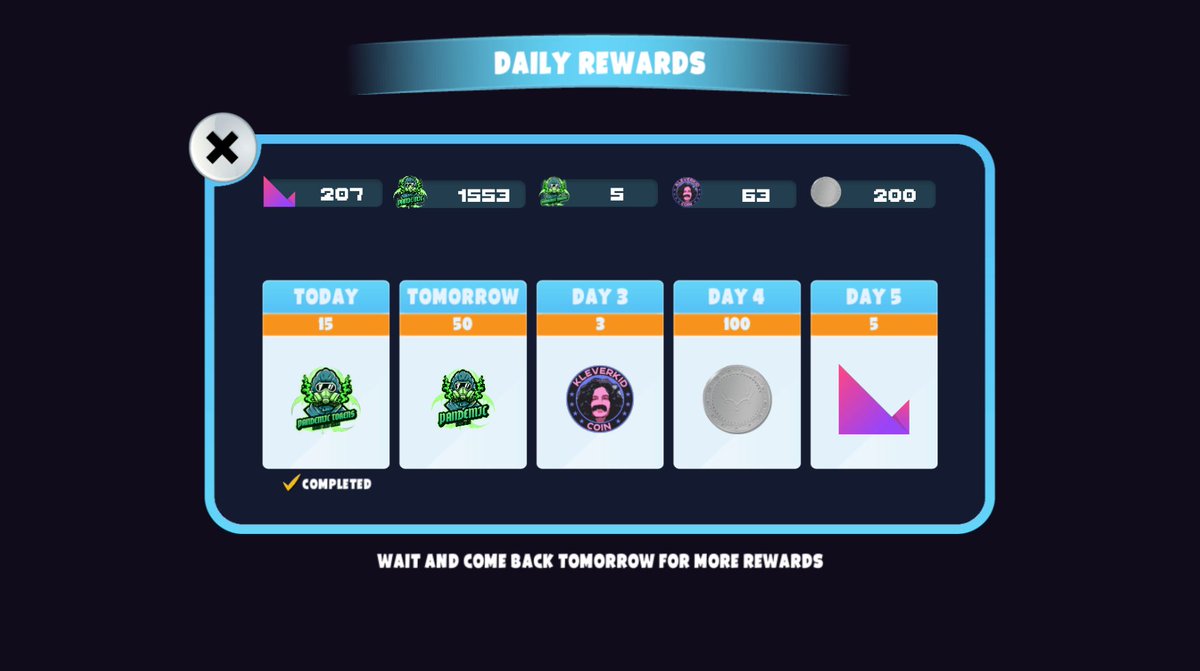 Pandemic_Games_'s tweet photo. 👉New update coming👈

We've just submitted a new update to Google with some new features for the #ArcadeGamingHall 

💰Earn #PMT
🕹️Play the Race Game Mode in #ArcadeMultiplayerRacer and finish first to get 5 $PMT

🕹️Play #DeathRide and collect the money bags!
Each bag you collect contains 1 $PMT which will be sent directly to your #Klever Wallet.

And don't forget to come back daily to claim your bonus in $KLV, $KID, $PMD and $KTC 

Sponsored by our partner projects on #Kleverchain 
@FOMO_Apes  @kleverkid_coin  @NFT_KULT 🙌