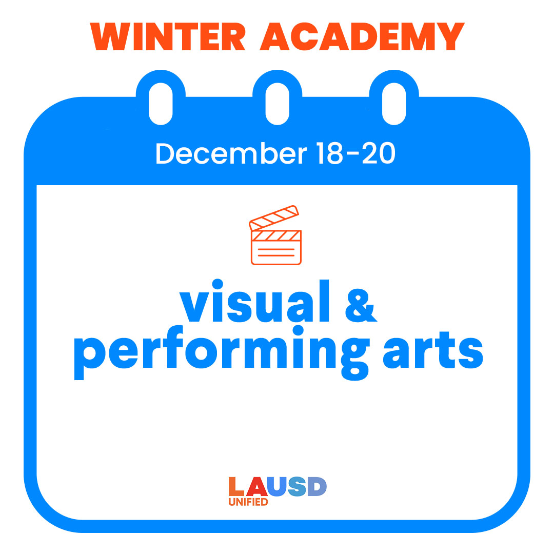 Our #WinterAcademy will soon be here. Don't forget to register at lausd.org/winteracademy. #acceleratelearning