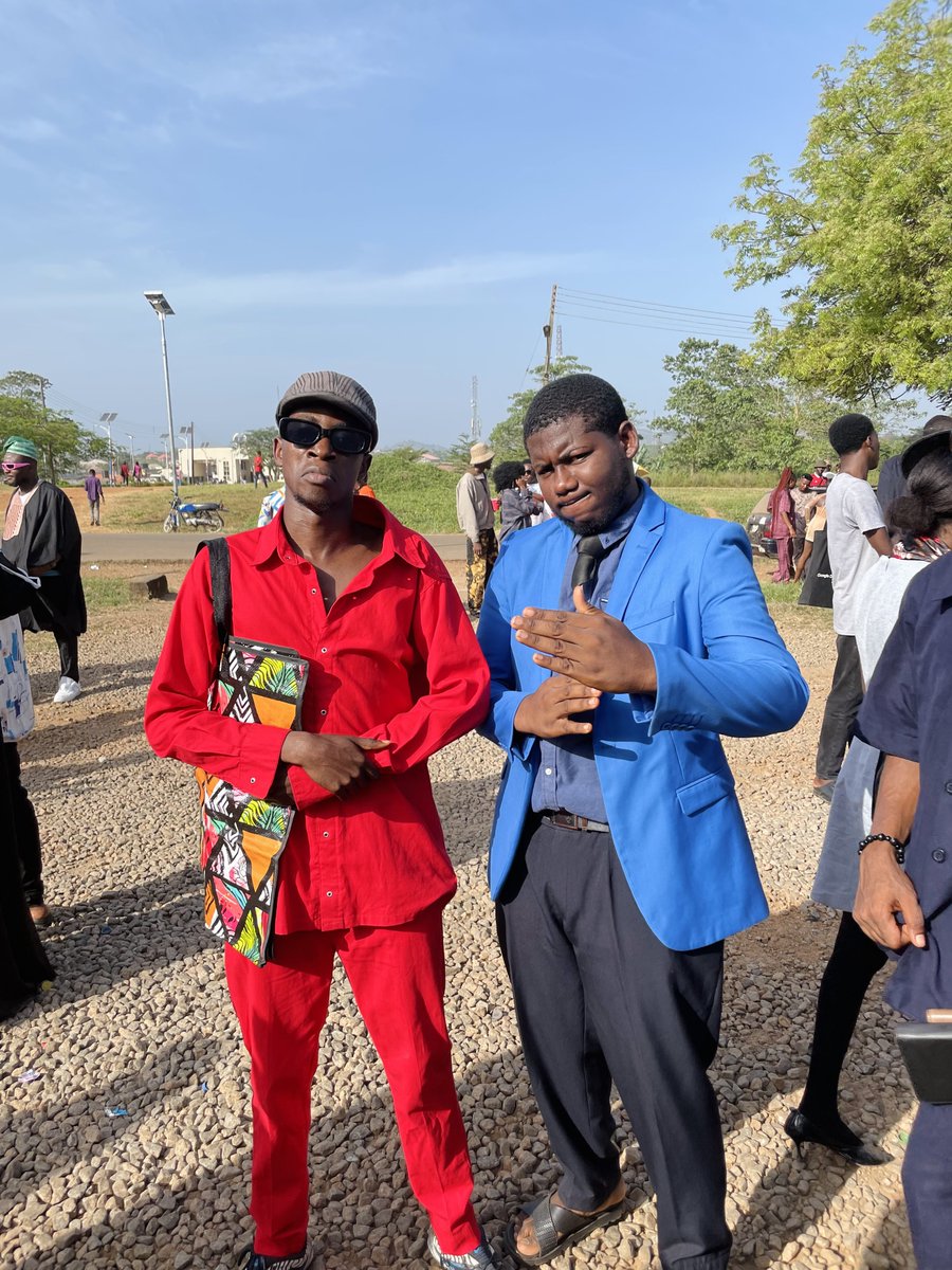 noble_tga's tweet photo. Met with my fellow comedians 😂 
Investor Sabinus &amp; Bro Shaggi

@Sabinus1_ @funnybros__  @BRODAshaggiNG 

#FUTAClass22 #TheINVICTA
#InvictaCostumeDay https://t.co/VQcksmXZrR