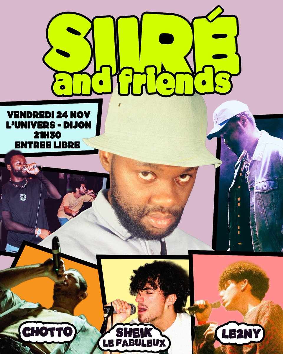 SIIREY_OGK's tweet image. C'est à Dijon, c'est ce Vendredi et c'est gratuit ! #itsallaboutfeelings 💐