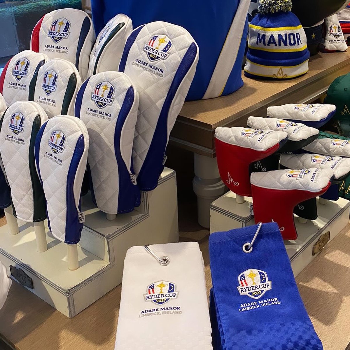 PRG_Golf's tweet photo. Look out for your favourite #PRGProShop set-up. 👀
We’re honoured to have so many of our PRG designs feature in pro-shops around the world. 
Make sure you tag @PRG_Golf &amp; #PRGProShop. 
We’re starting it off with this one from @TheAdareManor as they prepare for the 2027 Ryder Cup. https://t.co/KLbm4874rJ