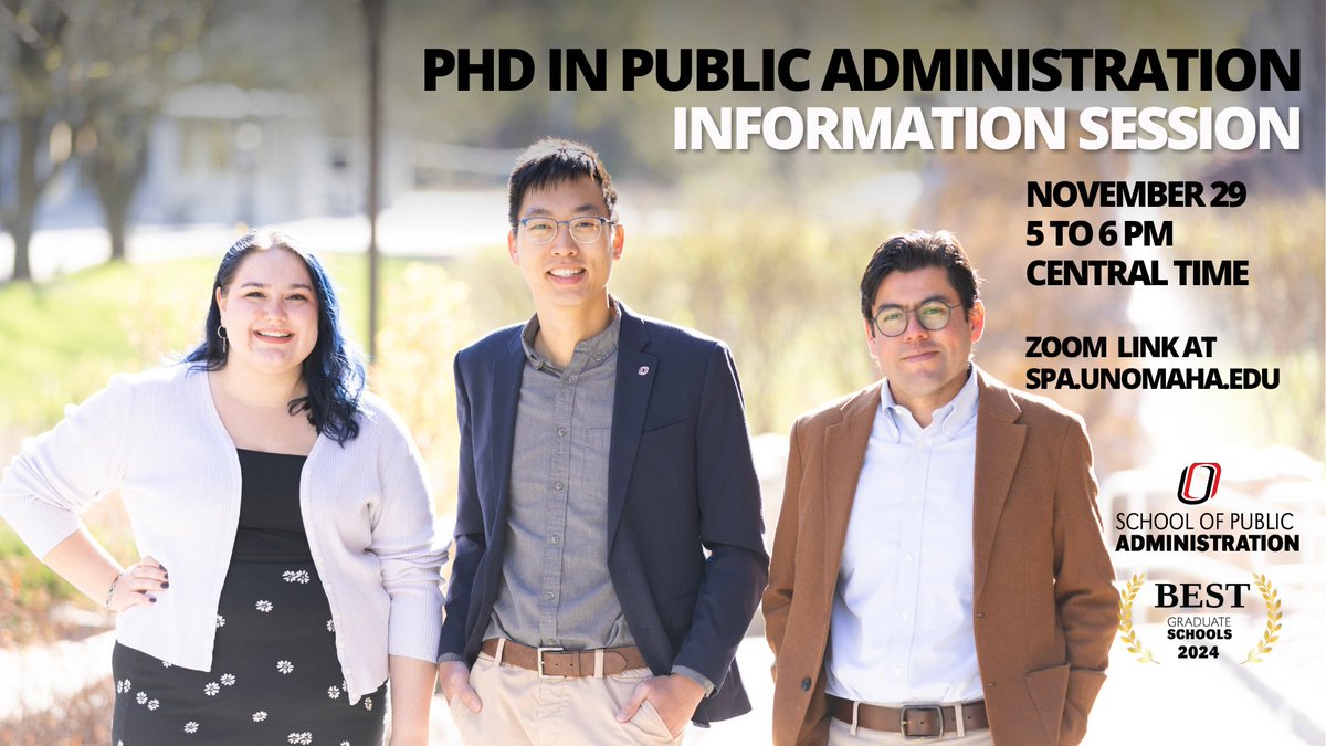 Interested in a PhD in Public Administration? Hop on our Zoom information session on November 29th!