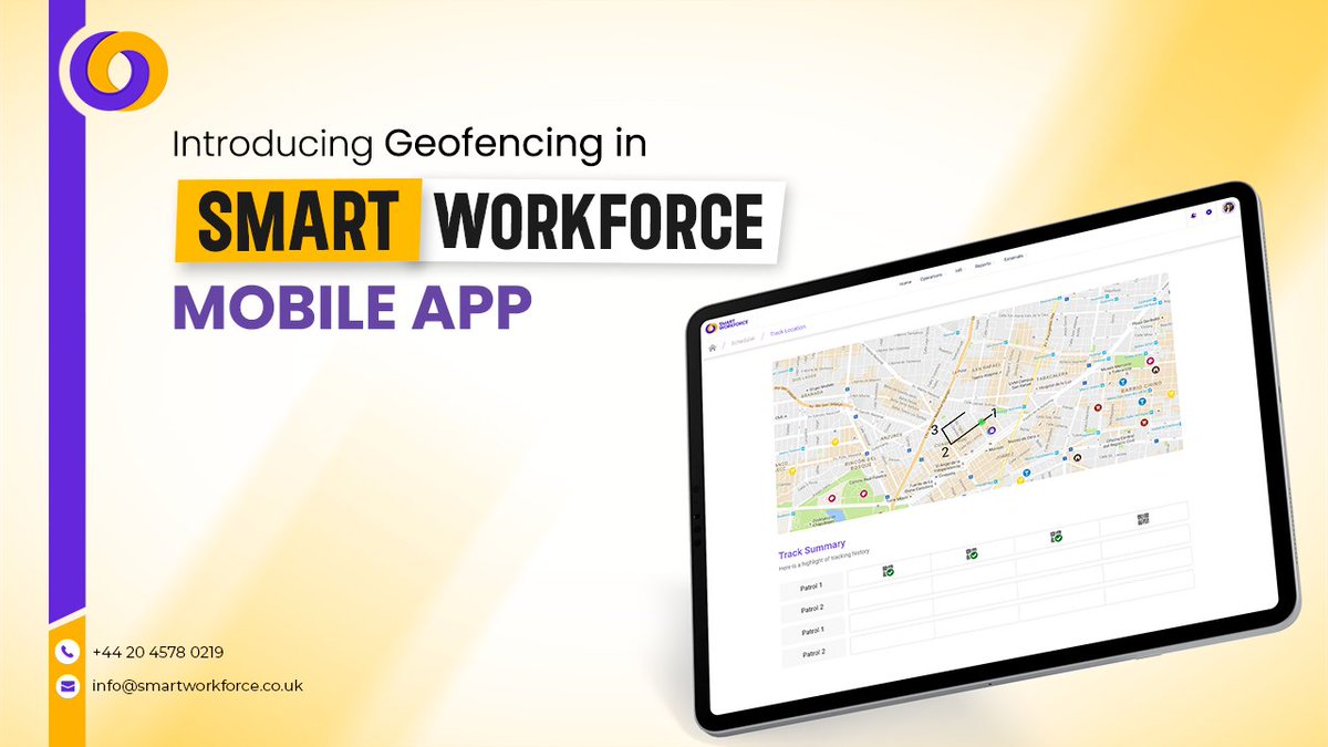 Smart Workforce is excited to introduce Geofencing, a new feature to get an extended view of employees’ patrolling history.

Book a free demo to learn more about geofencing. smartworkforce.co.uk/book-a-demo/

#workforce #management #geofencing #workforcedevelopment #software #technology