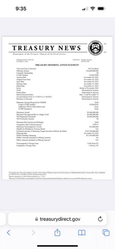 CallMe100KPages's tweet image. 20yr bond auction in about 20 minutes. May move us